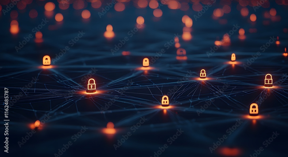 Digital background with the concept of improving and securing future internet communication systems. Cyber network security representation. Advanced technology protocols of the future. Digital background with the concept of improving and securing future internet communication systems. Cyber network security representation. Advanced technology protocols of the future.