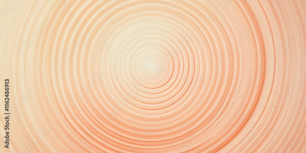 Elegant concentric circles in soft gradients of peach and cream, fading into an ethereal, infinite space, suggesting tranquility Elegant concentric circles in soft gradients of peach and cream, fading into an ethereal, infinite space, suggesting tranquility