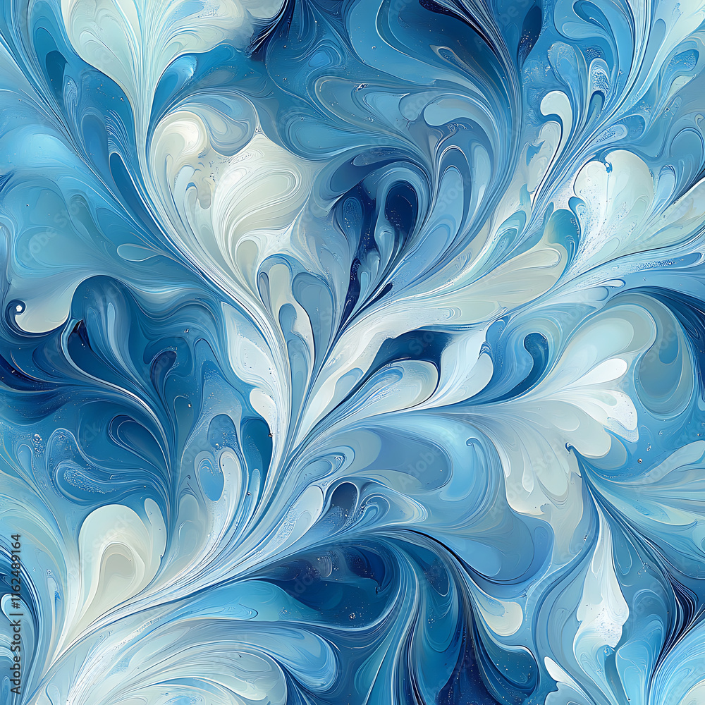 Swirling abstract digital art pattern in shades of blue and white, creating fluid and dynamic visual effect. This design evokes sense of tranquility and movement Swirling abstract digital art pattern in shades of blue and white, creating fluid and dynamic visual effect. This design evokes sense of tranquility and movement