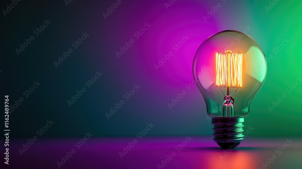 Light bulb on violet
Light bulb on violet