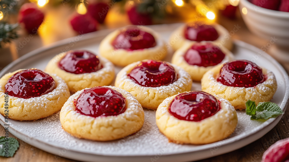 Raspberry Cheesecake Thumbprint Cookies Raspberry Cheesecake Thumbprint Cookies