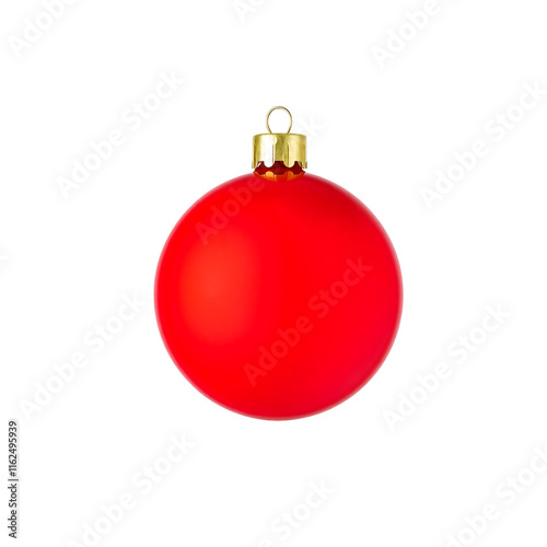 Red Christmas ball Png, with on transparent background