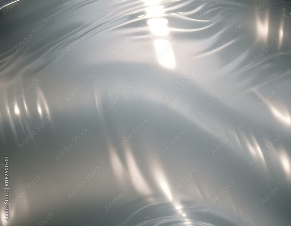 Silver smooth, polished, curly, waved, plane, slab texture macro close-up pattern Silver smooth, polished, curly, waved, plane, slab texture macro close-up pattern