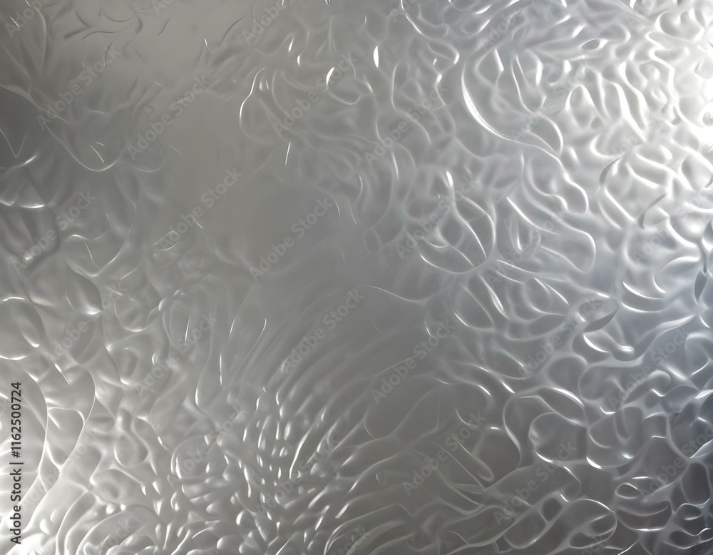 Silver smooth, polished, curly, waved, plane, slab texture macro close-up pattern Silver smooth, polished, curly, waved, plane, slab texture macro close-up pattern