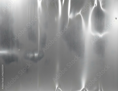 Silver smooth, polished, curly, waved, plane, slab texture macro close-up pattern