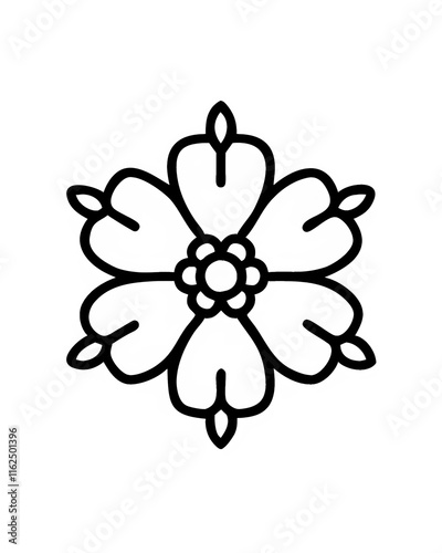 Hand- Drawn Mandala Coloring Page | Mandala Coloring Page For Adults | Floral Mandala Coloring Page