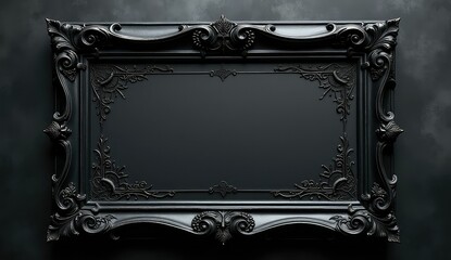 gothic gift certificate with intricate floral patterns