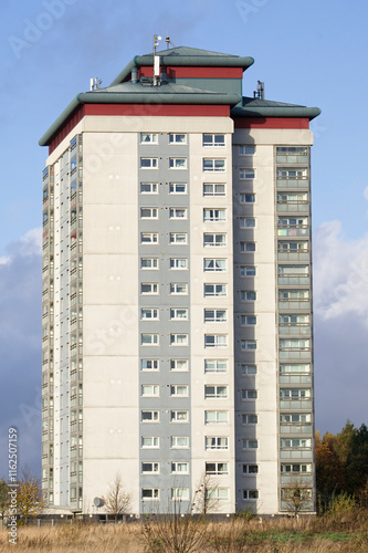 High rise council flats in Glasgow city photo