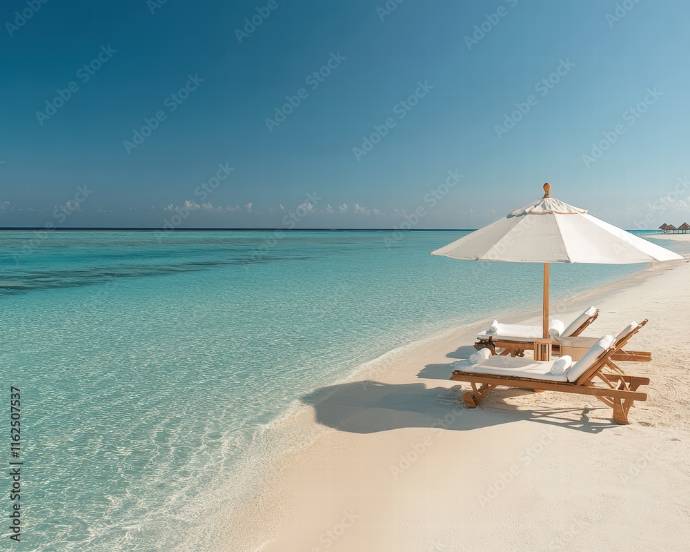 Fototapeta premium Serene Beach Retreat