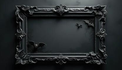 dark romantic gothic voucher with ornamental patterns