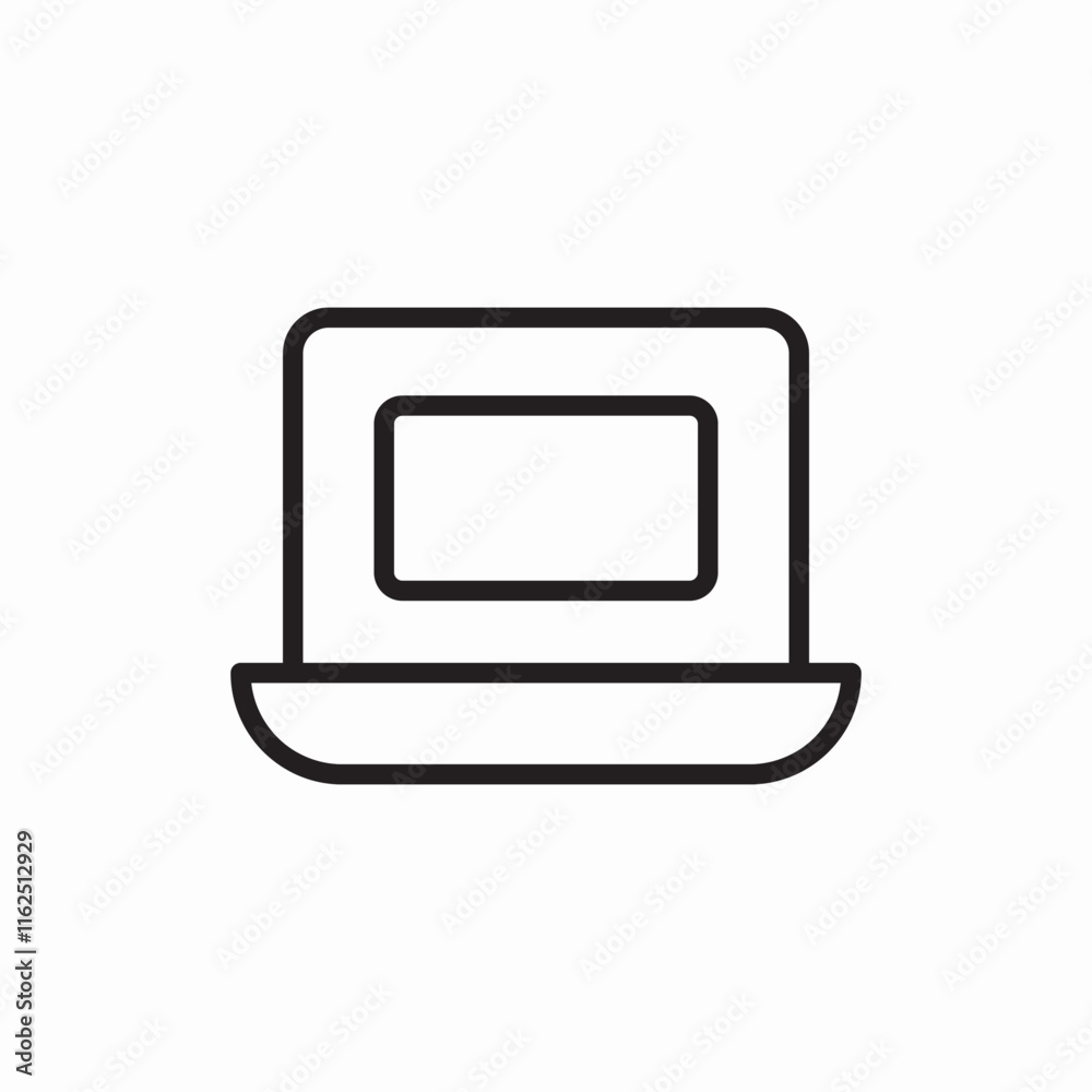 Laptop computer device technology portable icon vector sign
Laptop computer device technology portable icon vector sign