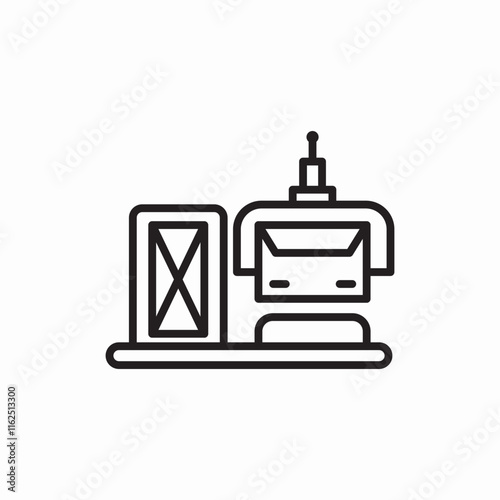 Coffee machine espresso cafe drink icon vector sign
