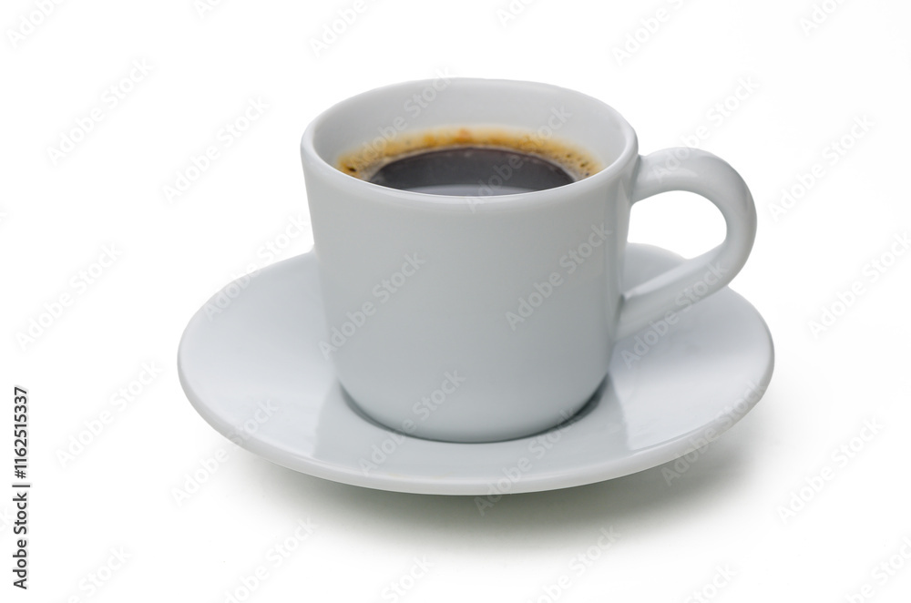 Obraz premium Enjoying a warm cup of rich espresso at a cozy cafe on a sunny afternoon in the city center