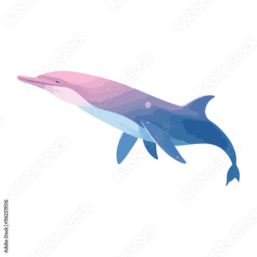 A collection of vector illustrations of sea animals, including whales, dolphins, and jellyfish, isolated on a white background