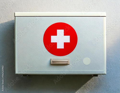 Obraz na płótnie first aid medical cabinet w salonie