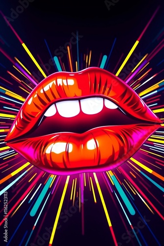 illustration of a kiss