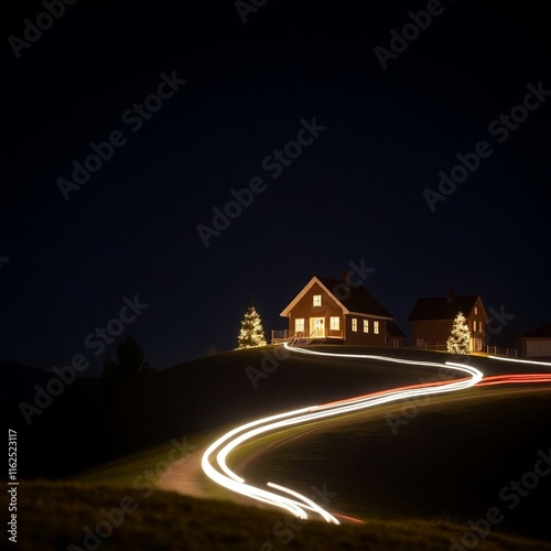 night road in the city