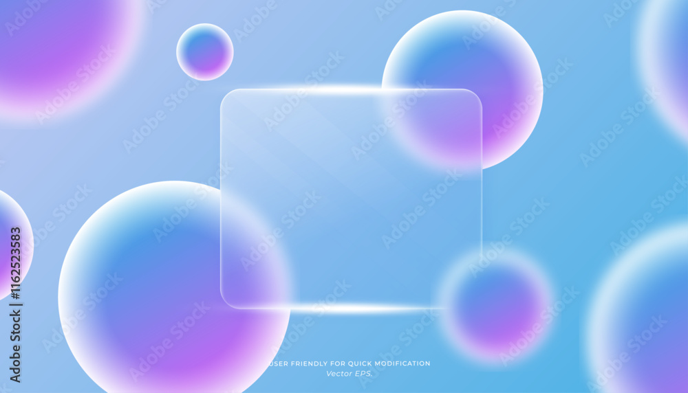 Premium Blue Purple Gradient Glassmorphism Background with Abstract Bubbles Premium Blue Purple Gradient Glassmorphism Background with Abstract Bubbles