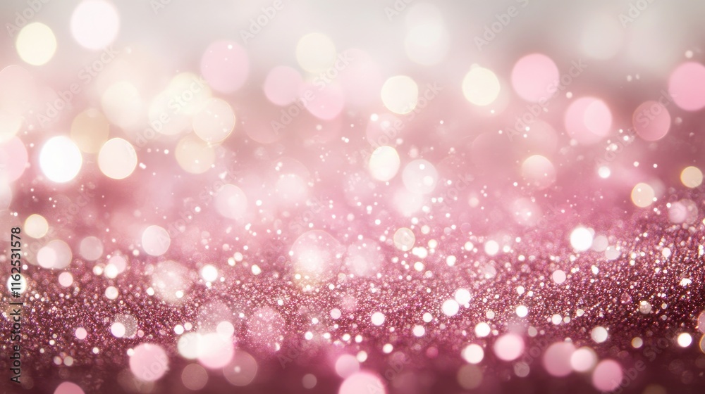 Sparkling Pink Bokeh Glitter Background for Celebrations and Events Sparkling Pink Bokeh Glitter Background for Celebrations and Events