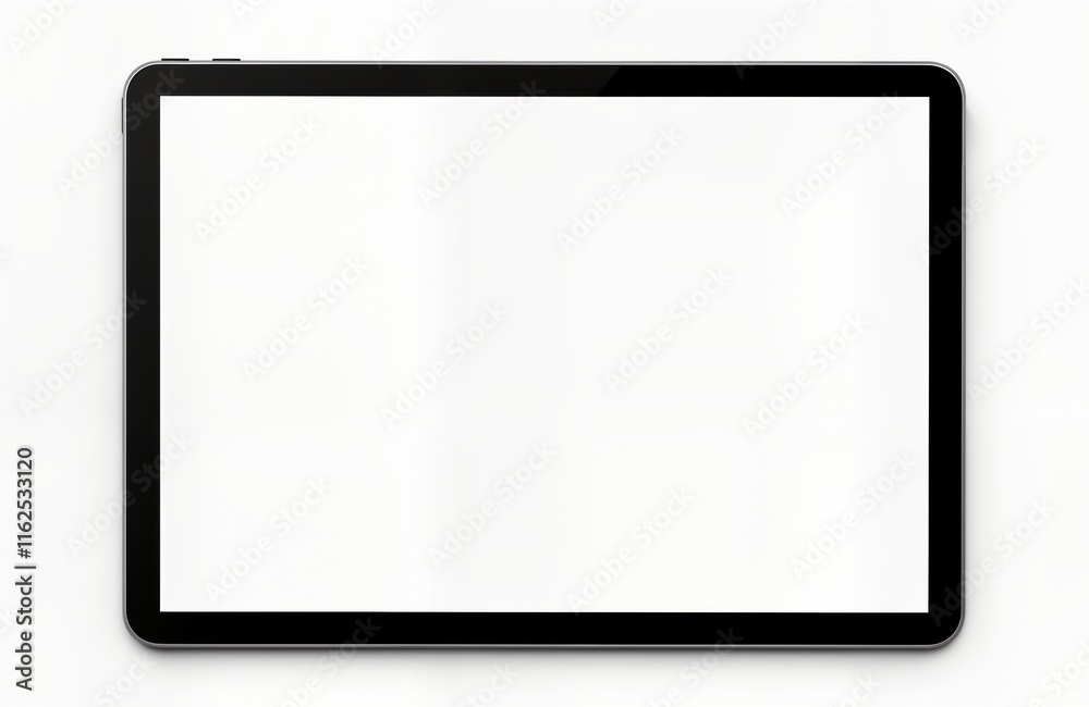Modern blank tablet display on white background. Tech device with empty screen. Portable tech. Digital device. New product demo. Mobile tech. Tech gadget. Isolated tech object. Empty tech screen. Modern blank tablet display on white background. Tech device with empty screen. Portable tech. Digital device. New product demo. Mobile tech. Tech gadget. Isolated tech object. Empty tech screen.