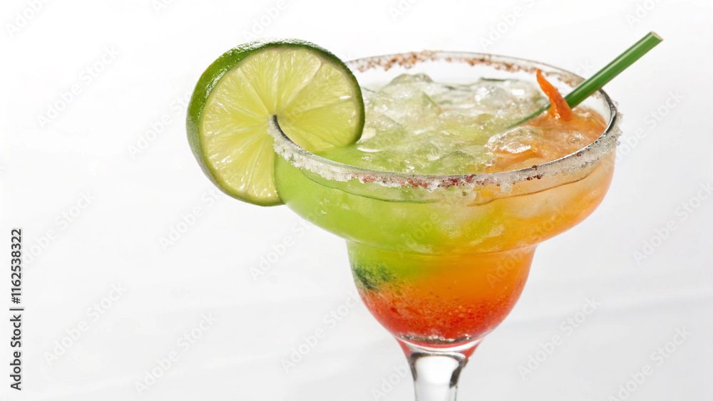 cocktail with lime and ice cocktail with lime and ice