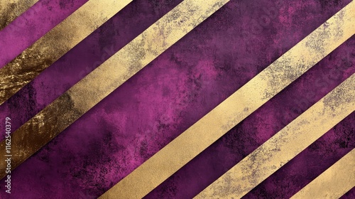 Wallpaper Mural Striking Purple and Gold Striped Background with Textured Surface Torontodigital.ca