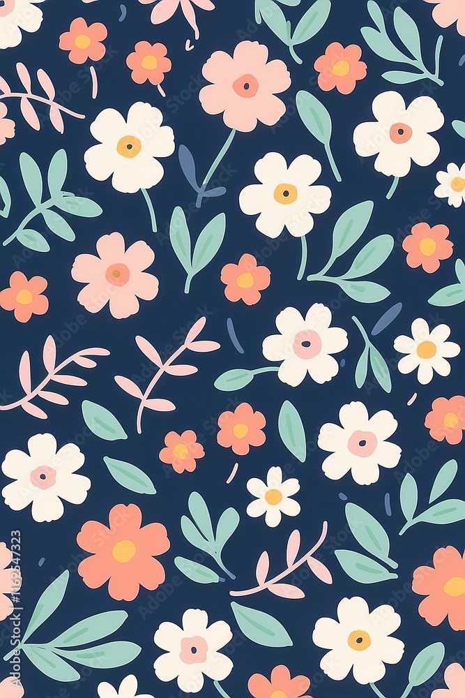 Obraz premium seamless floral pattern