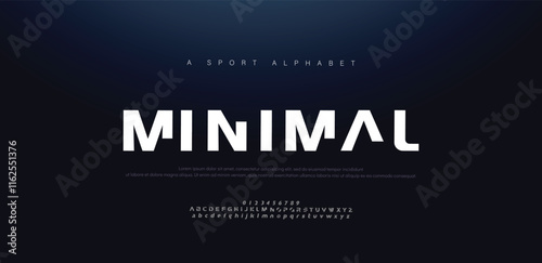 Sport modern italic alphabet fonts and number. Typography, abstract technology, fashion, digital, future creative logo font. vector illustration