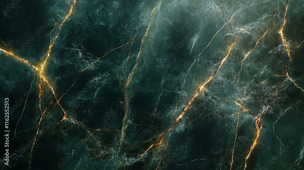 Elegant green marble texture with gold veins Elegant green marble texture with gold veins