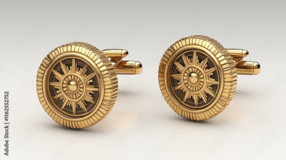 Steampunk mechanical wonders a brass gear cufflinks accessory Steampunk mechanical wonders a brass gear cufflinks accessory