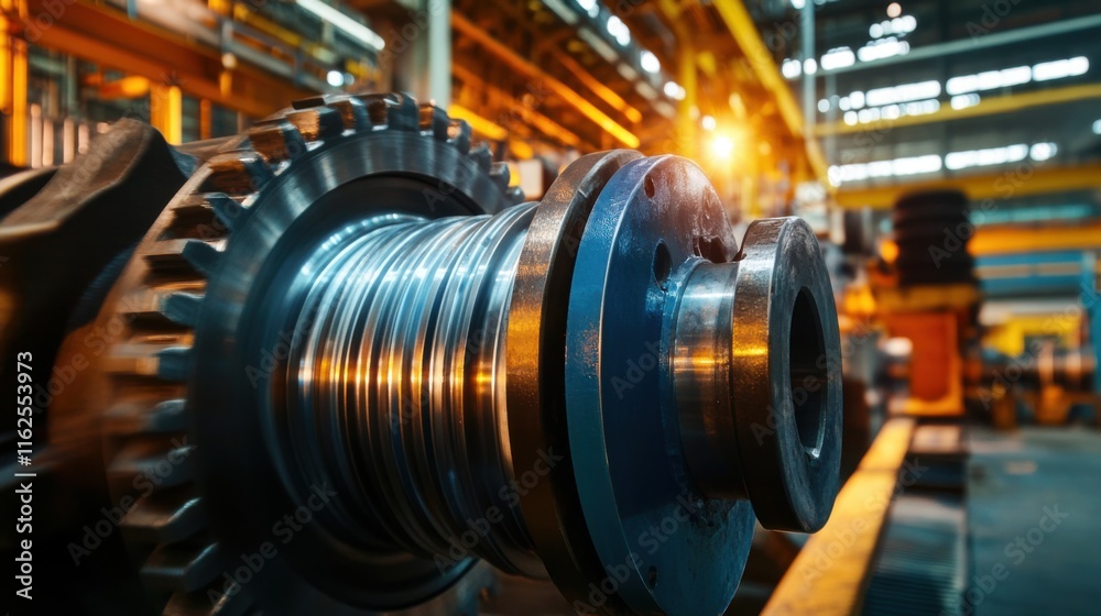 Mechanical Gears in Dramatic Industrial Lighting Mechanical Gears in Dramatic Industrial Lighting