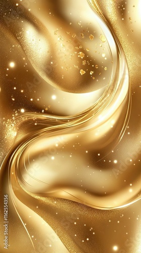 The background image is made from various types of gold leaf