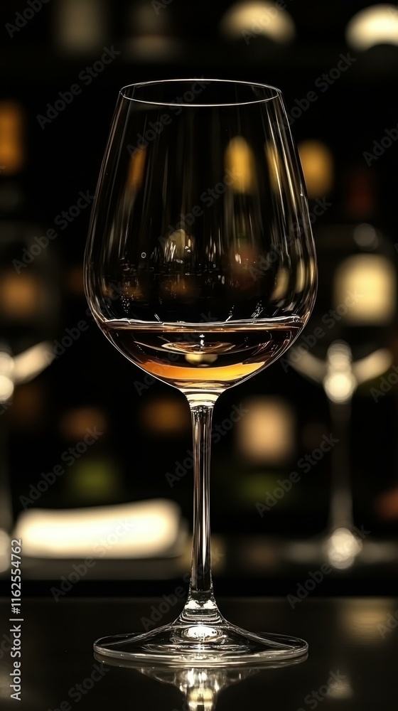Stylish restaurant dining Elegant wine glasses for tasting Stylish restaurant dining Elegant wine glasses for tasting