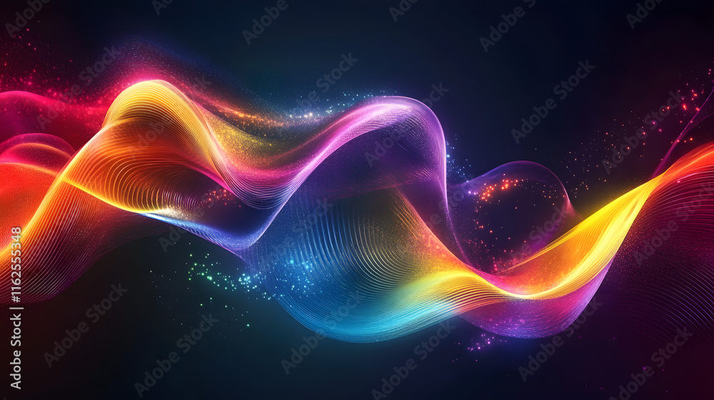 Fototapeta premium Abstract sea wave-inspired flow with deep ocean colors, abstract light background, ai background