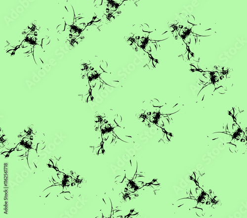 Abstract water color black seamless patterns