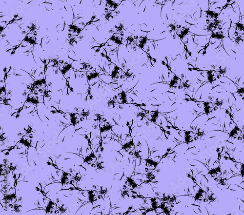 Abstract water color black seamless patterns