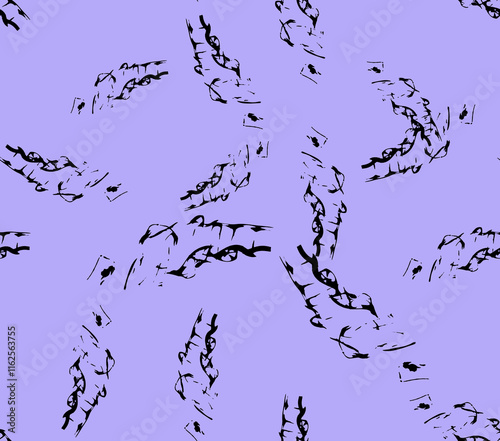 Abstract water color black seamless patterns