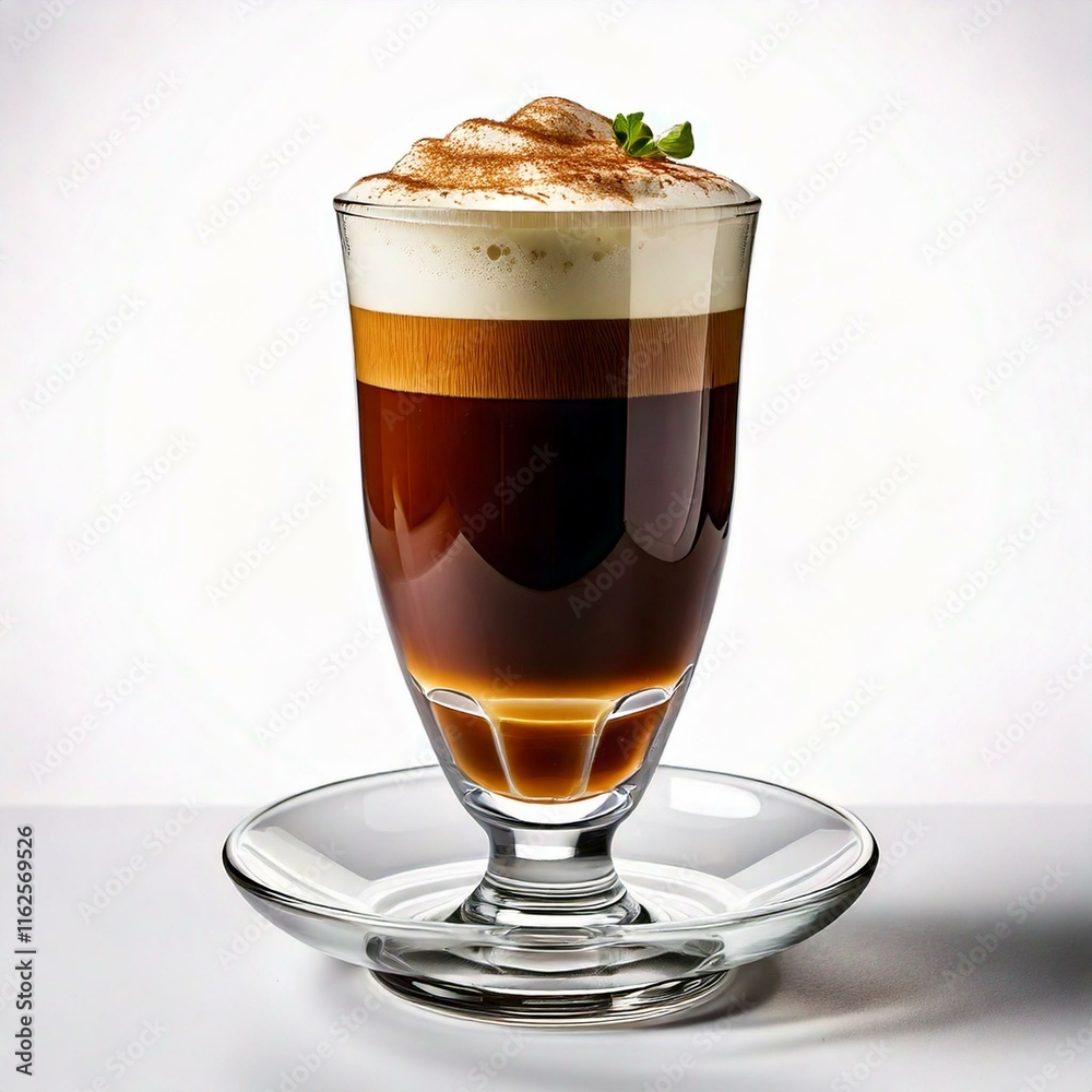 Cup of Irish Coffee, warm drink. Cup of Irish Coffee, warm drink.