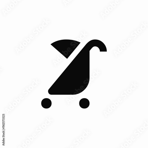 baby stroller icon sign vector