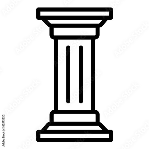 Vector Design Pillar Icon Style