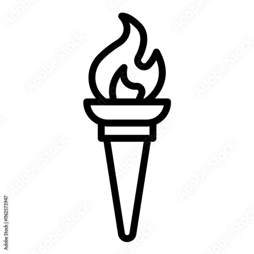 Vector Design Torch Icon Style