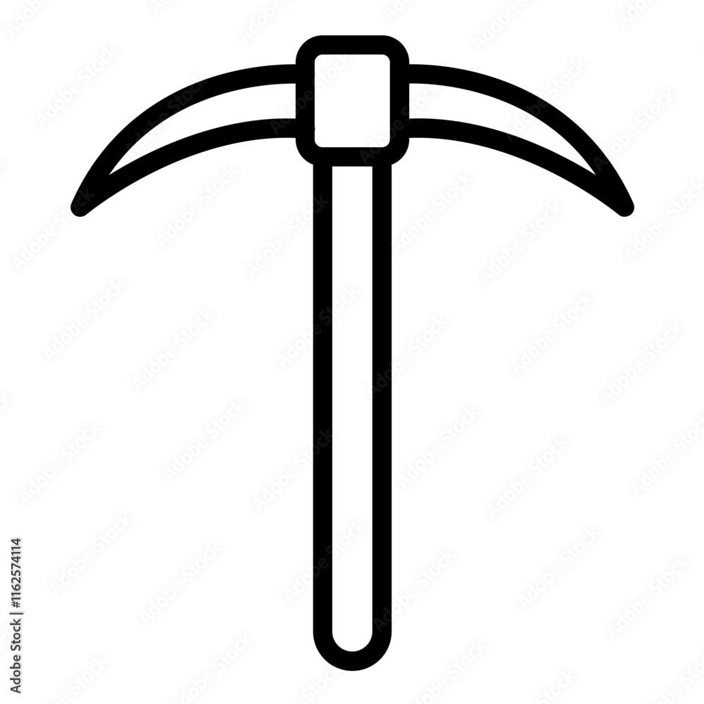 Vector Design Pickaxe Icon Style Vector Design Pickaxe Icon Style