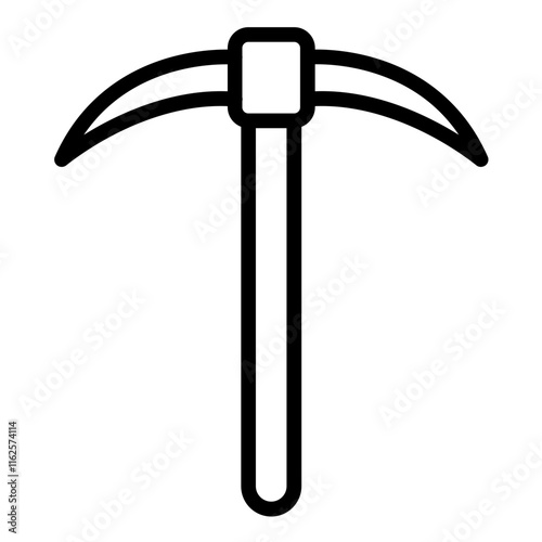 Vector Design Pickaxe Icon Style