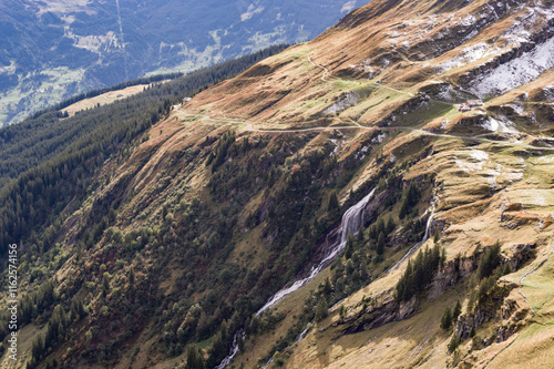 Beautiful winter landscapes in the Swiss Alps - Grindelwald. photo