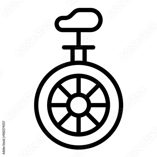 Vector Design Monocycle Icon Style