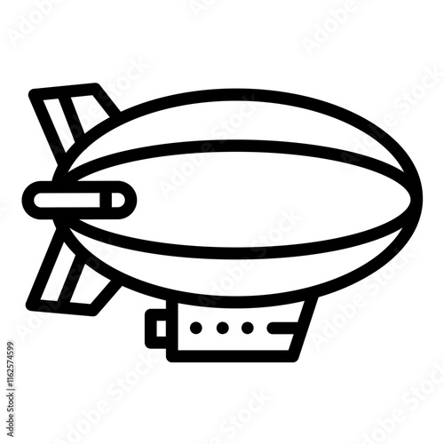 Vector Design Zeppelin Icon Style