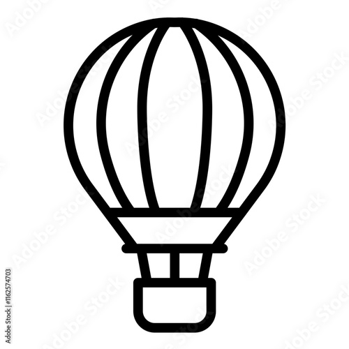 Vector Design Hot Air Balloon Icon Style