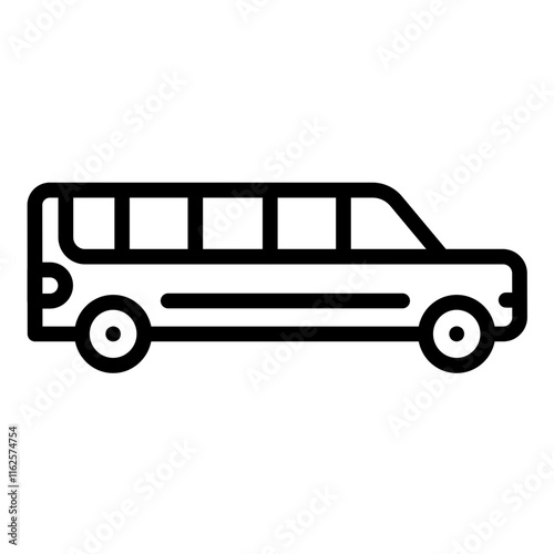 Vector Design Limousine Icon Style