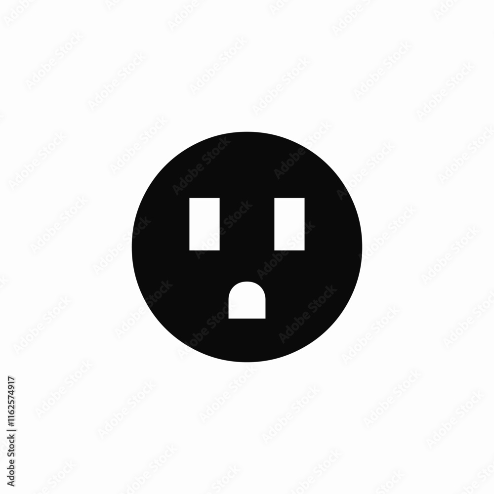 electricity socket icon sign vector electricity socket icon sign vector
