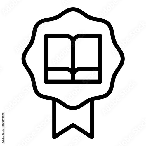 Vector Design Literary Award Icon Style